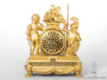French-LouisXVI-ormolu-gilt-bronze-sculptural-antique-mantel-clock-Love-War-Francois-Vion-Paris-Amour Guerrier-