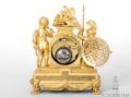 French-LouisXVI-ormolu-gilt-bronze-sculptural-antique-mantel-clock-Love-War-Francois-Vion-Paris-Amour Guerrier-