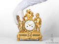 French-LouisXVI-ormolu-gilt-bronze-sculptural-antique-mantel-clock-Love-War-Francois-Vion-Paris-Amour Guerrier-