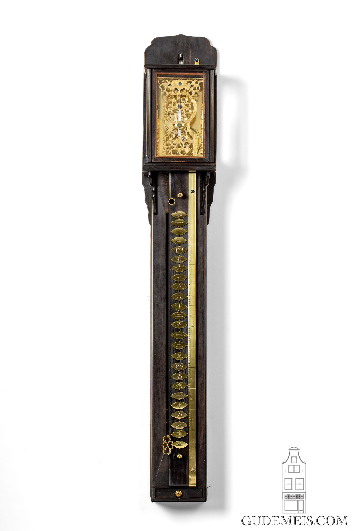 Japanese-Wisteria-brass-shaku-dokei-bell-striking-antique-clock-