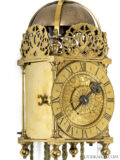miniature-English-brass-balance-wheel-striking-lantern-clock-Thomas-Loomes-Lothbury-
