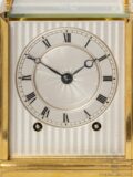 French-gilt-brass-one-piece-series I-Paul-Garnier-striking-travel-carriage-clock-Baullier et fils-Paris-
