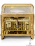 French-gilt-brass-one-piece-series I-Paul-Garnier-striking-travel-carriage-clock-Baullier et fils-Paris-