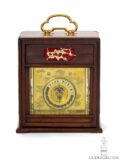 Japanese-wisteria-enraved-brass-chrysantemums-striking-temporal-hours-Makura-Dokei-table-clock-