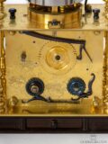 Japanese-wisteria-enraved-brass-chrysantemums-striking-temporal-hours-Makura-Dokei-table-clock-