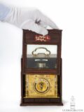 Japanese-wisteria-enraved-brass-chrysantemums-striking-temporal-hours-Makura-Dokei-table-clock-