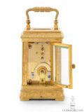 movement-French-miniature-engraved-silvered-gilt-brass-gorge-case-travel-carriage-clock-