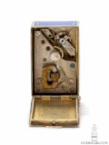 movement-Swiss-subminature-silver-blue-enamel-Art-Deco-Shou-symbol-travel clock-
