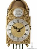miniature-English-brass-bell-striking-lantern-clock-Robert-Ward-London-