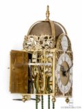 movement-view-miniature-English-brass-bell-striking-lantern-clock-Robert-Ward-London-