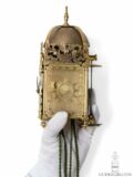 proportions-miniature-English-brass-bell-striking-lantern-clock-Robert-Ward-London-