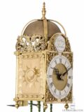 side-view-miniature-English-brass-bell-striking-lantern-clock-Robert-Ward-London-